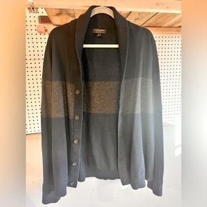 Long sleeve, button-down cardigan, size large.